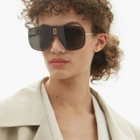 NEW Dior ULTRADIOR MU B0B0 Gold Blue Unisex Mask Sunglasses - Picture 8 of 16